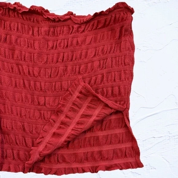 FREE PEOPLE Jasmine One Shoulder One Sleeved Asymmetrical Cotton Top/LG NWT - Picture 11 of 13